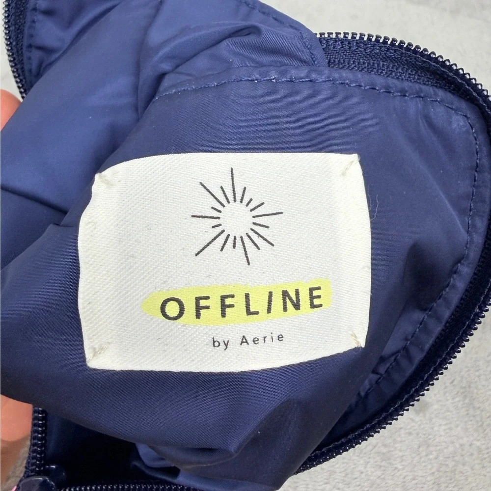 OFFLINE by Aerie Rainbow Striped Crossbody‎ Phone Bag Pouch Multicolor Small
